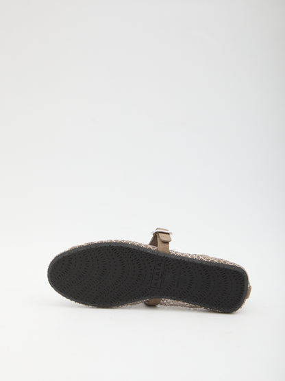 ALAIA 36 ballet flats in strass fishnet 