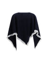 openwork wool cape