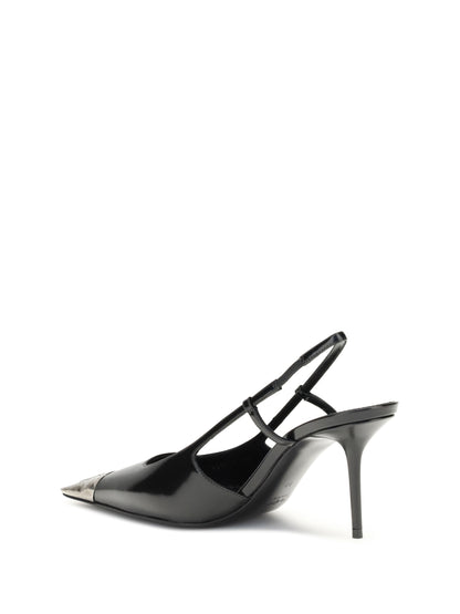 SAINT LAURENT 37 glossy leather jeanne pumps