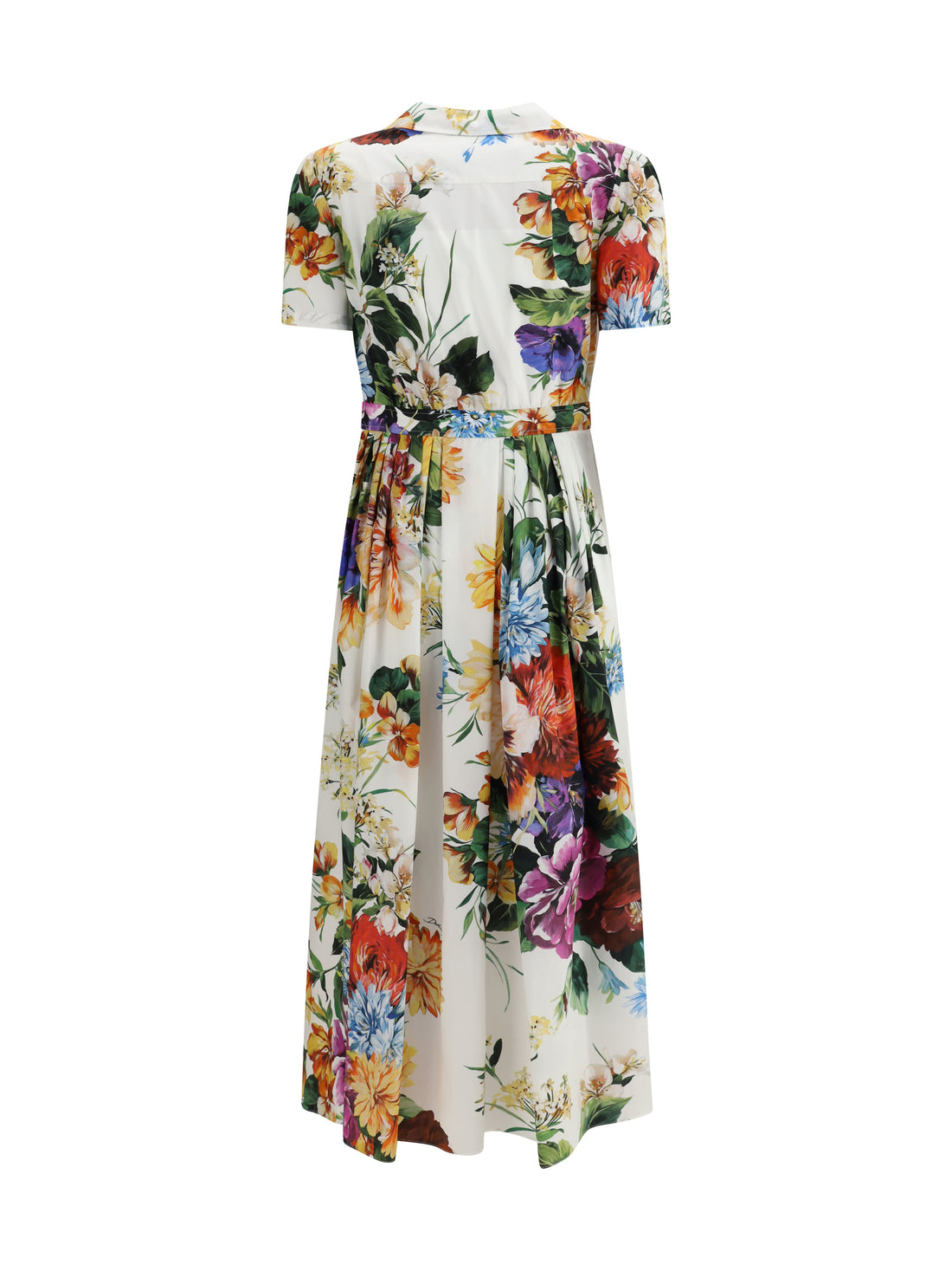 DOLCE &amp; GABBANA 42 flower bouquet print chemisier dress
