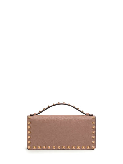 poudre pink rockstud wallet bag
