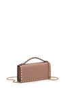 poudre pink rockstud wallet bag