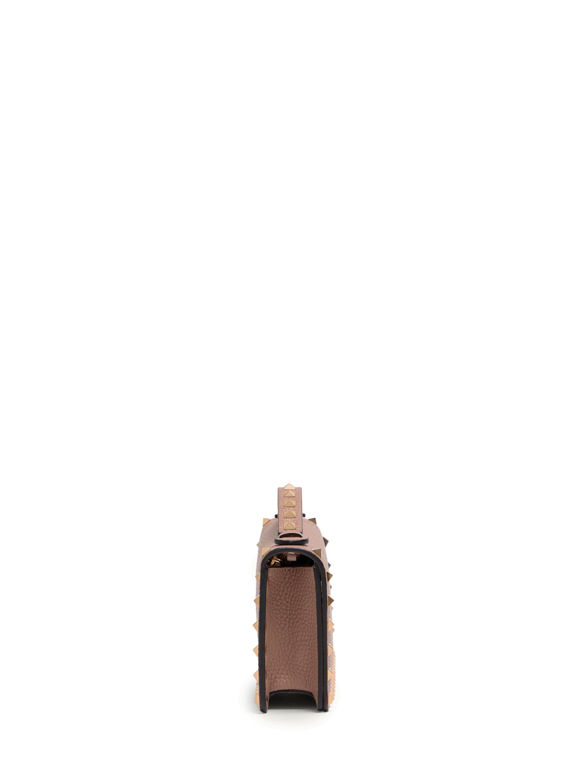 poudre pink rockstud wallet bag