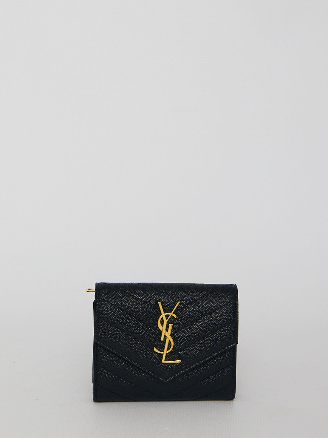 SAINT LAURENT OS cassandre compact wallet