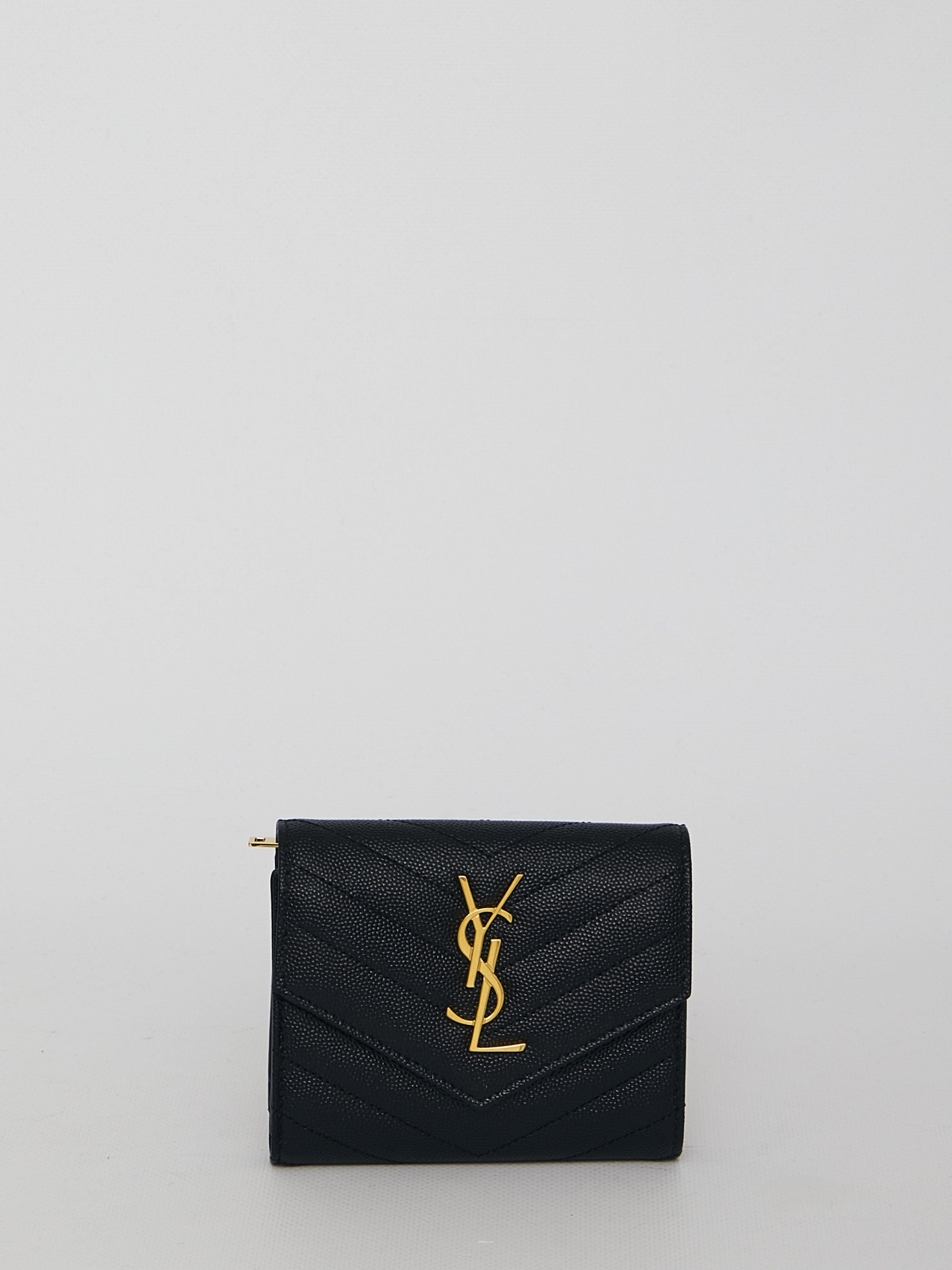 SAINT LAURENT OS cassandre compact wallet