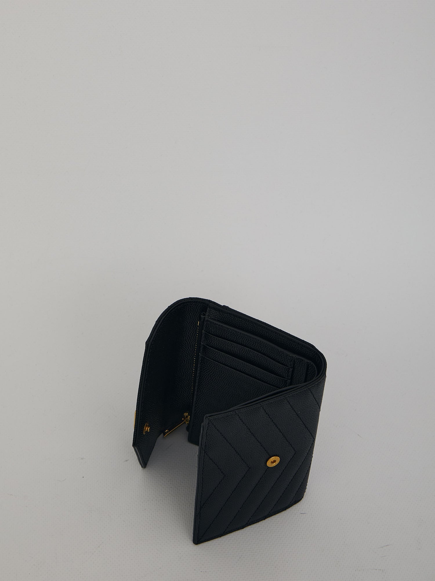 SAINT LAURENT OS cassandre compact wallet