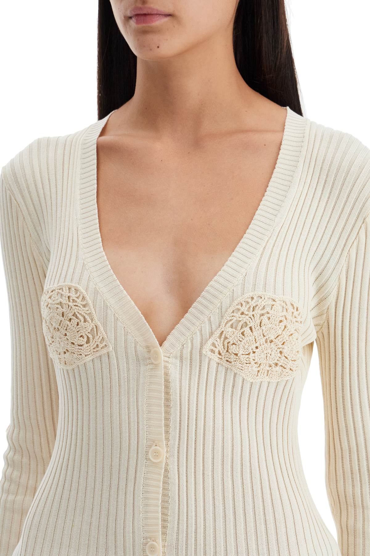 crochet insert cardigan with eight