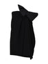 SAINT LAURENT 38 mini black dress with bow
