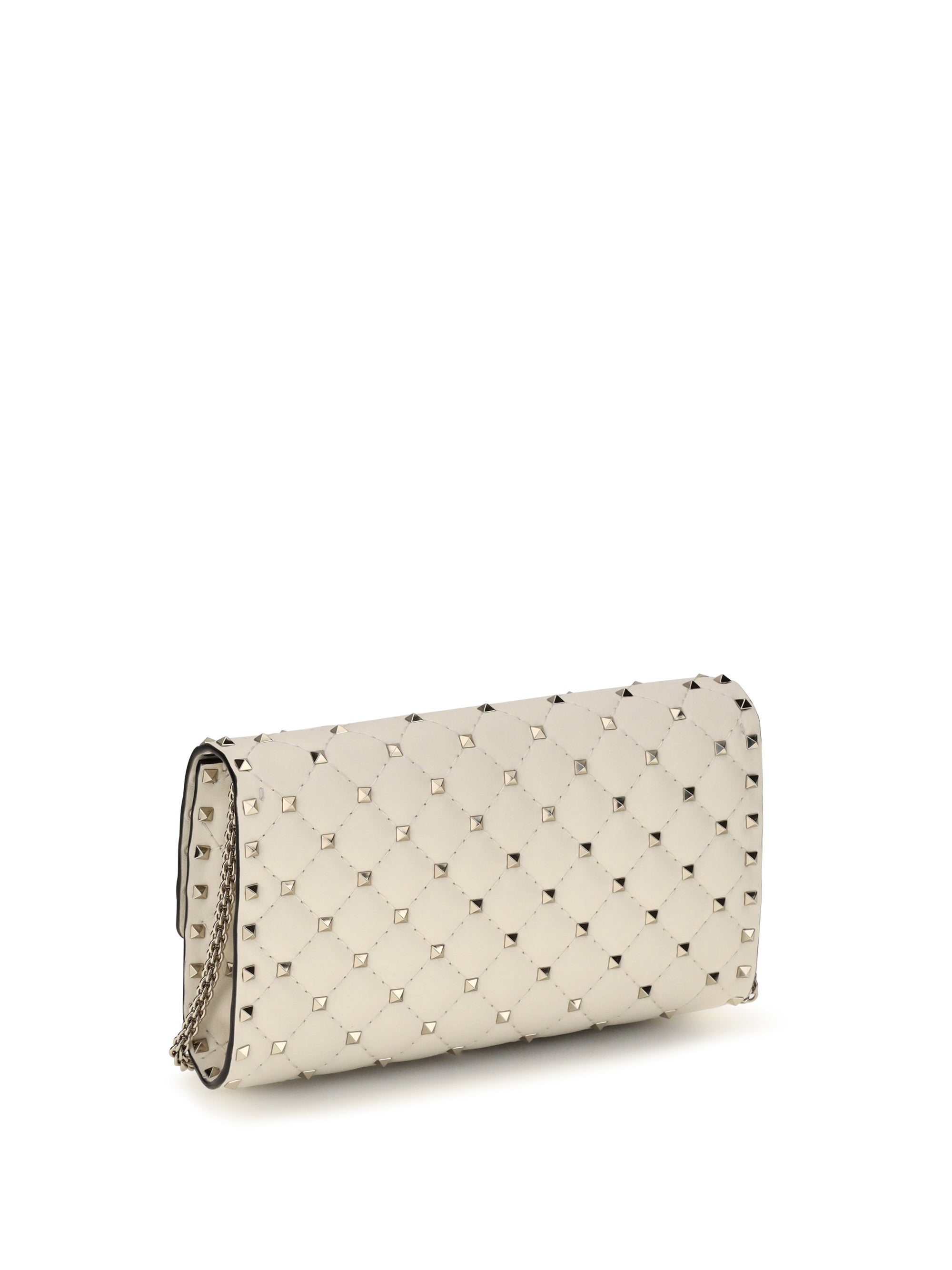rockstud spike quilted nappa shoulder bag