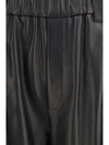 baggy nappa leather pants