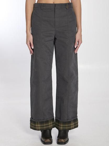 BURBERRY 6 trousers in cotton and nylon