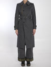 trousers in cotton and nylon