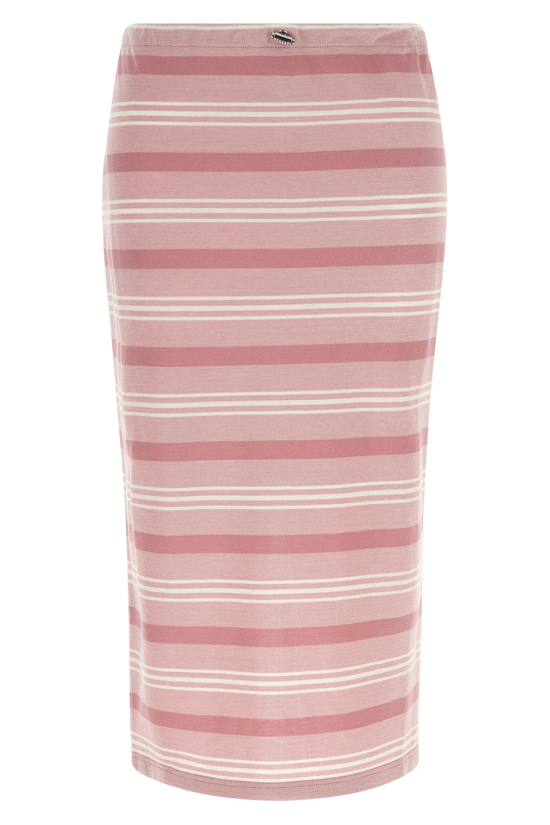 PRADA 40 midi skirt in striped piqué baiadera cotton