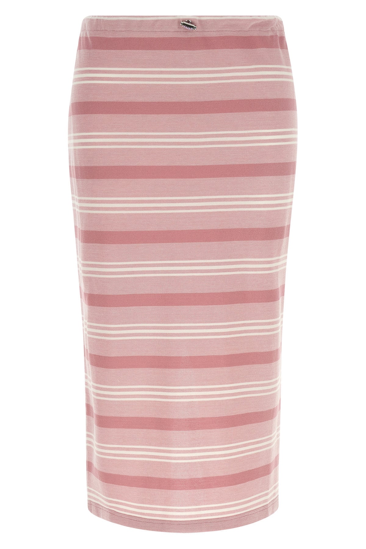 midi skirt in striped piqué baiadera cotton