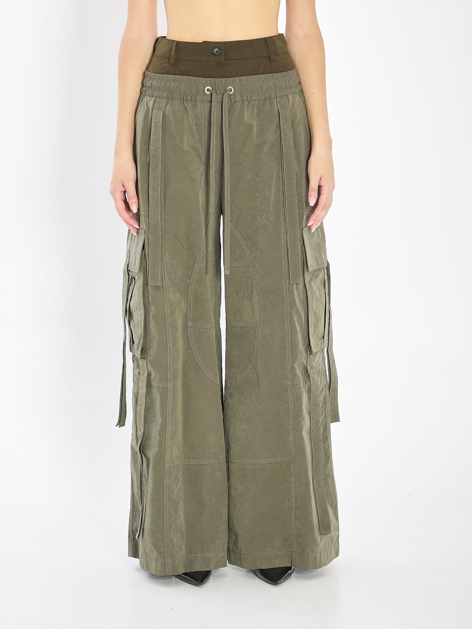 DOLCE&amp;GABBANA 38 waxed cord cargo pants 