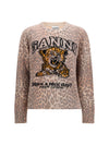tiger-print sweater