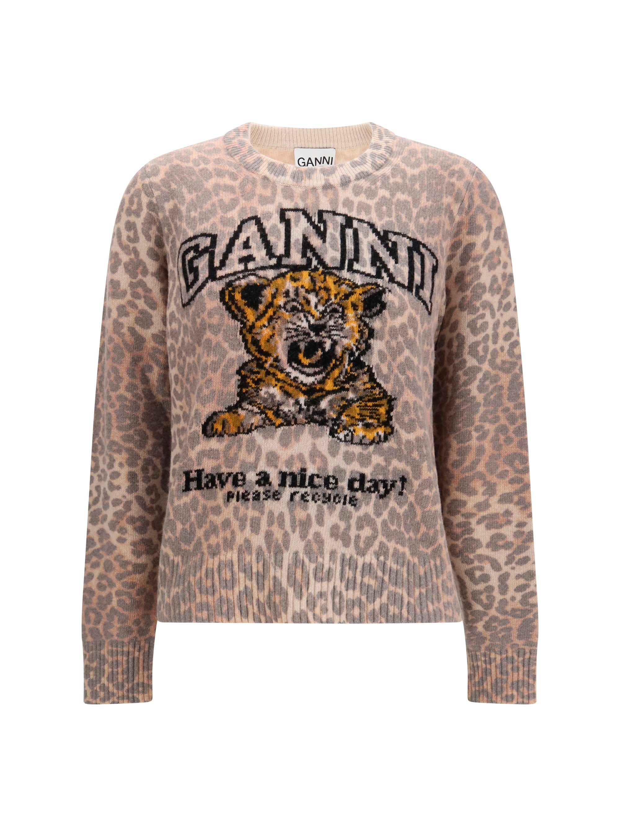 tiger-print sweater