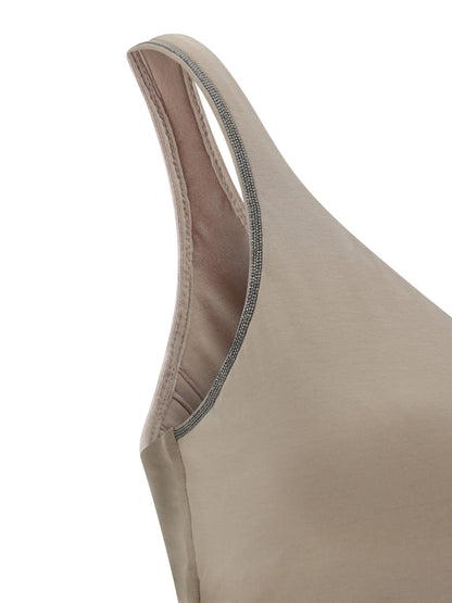 BRUNELLO CUCINELLI M top with embellishments