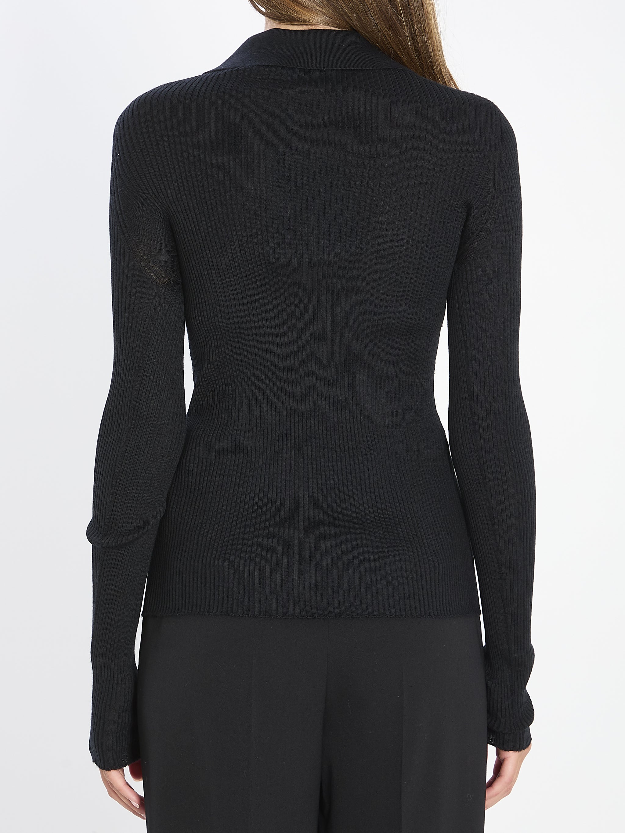 long-sleeve polo shirt