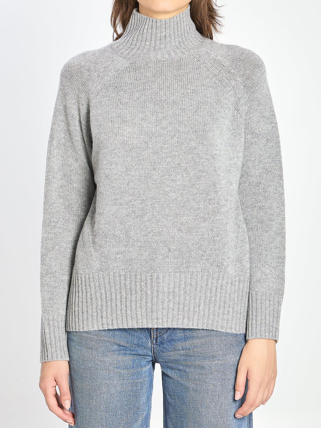 ALLUDE M turtleneck in wool and cashmere 