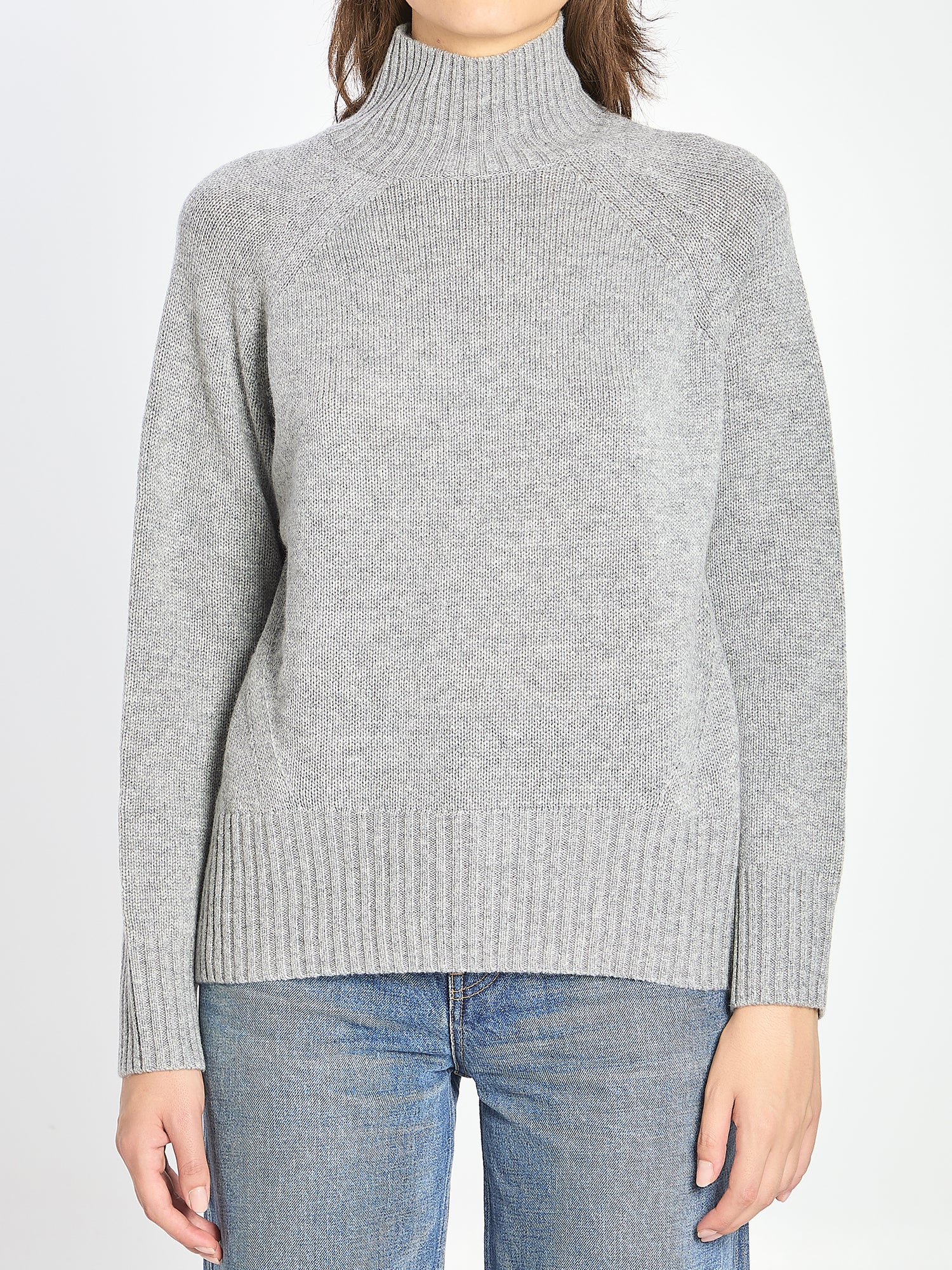 ALLUDE M turtleneck in wool and cashmere 