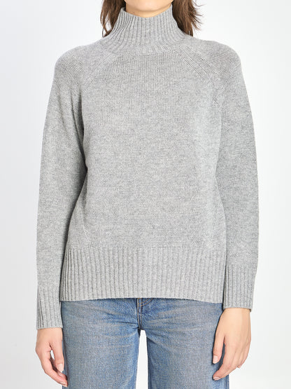 ALLUDE M turtleneck in wool and cashmere 