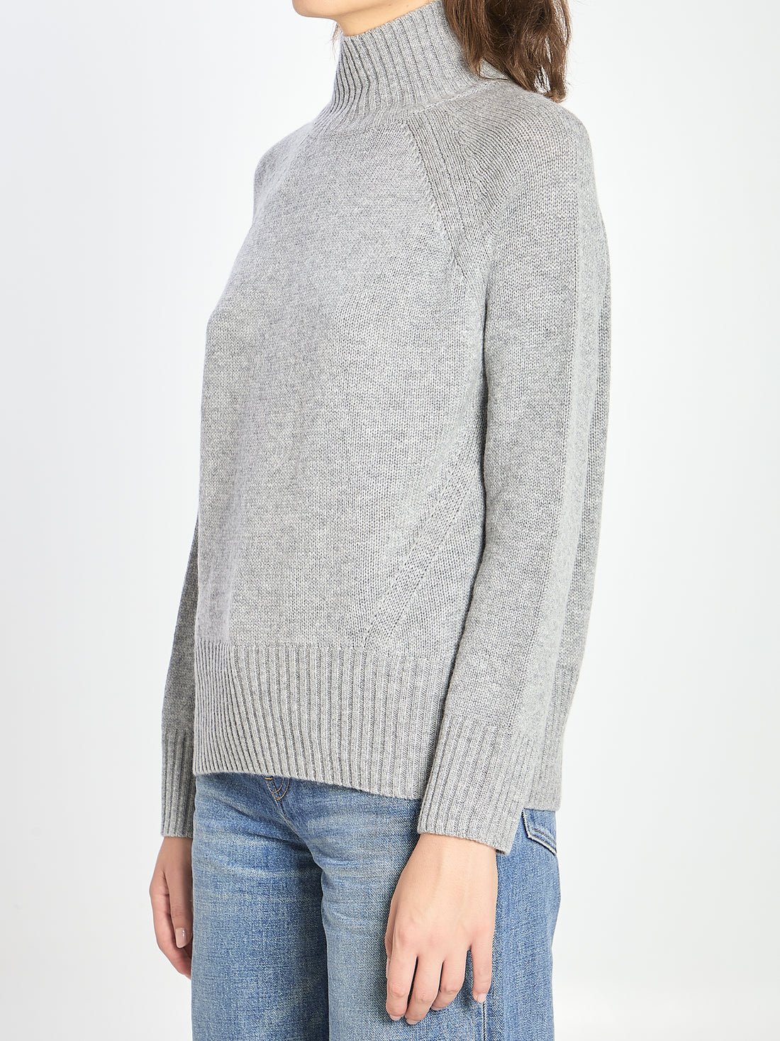 ALLUDE M turtleneck in wool and cashmere 