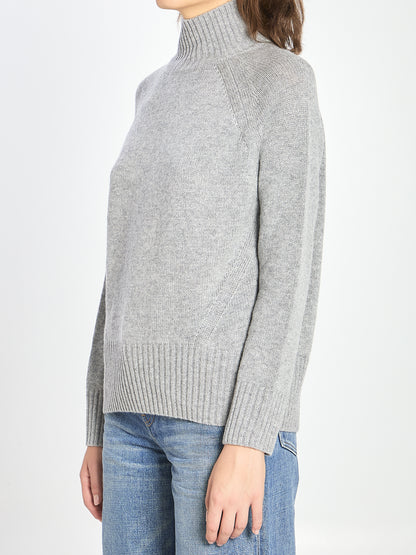 ALLUDE M turtleneck in wool and cashmere 