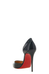 the christian louboutin iriza pumps define an asymmetrical silhouette through
