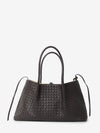 large espresso ecru pinacoteca bag