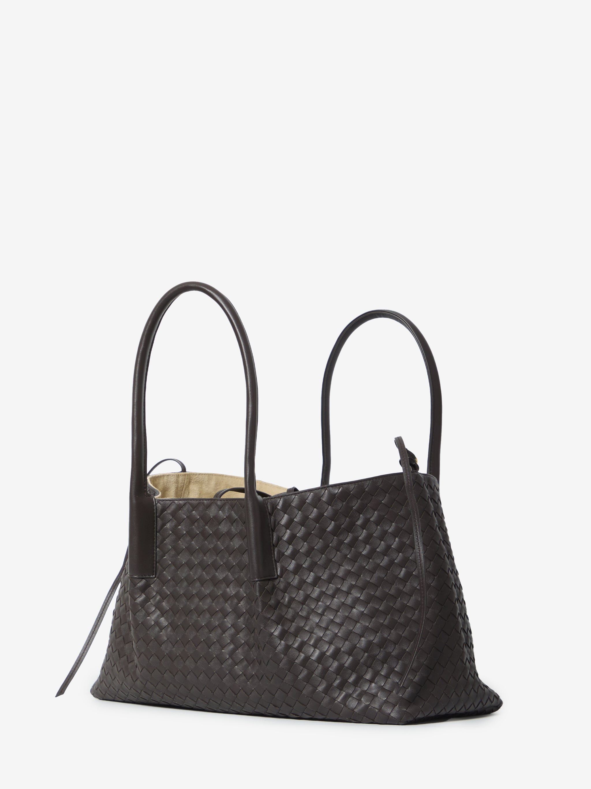large espresso ecru pinacoteca bag