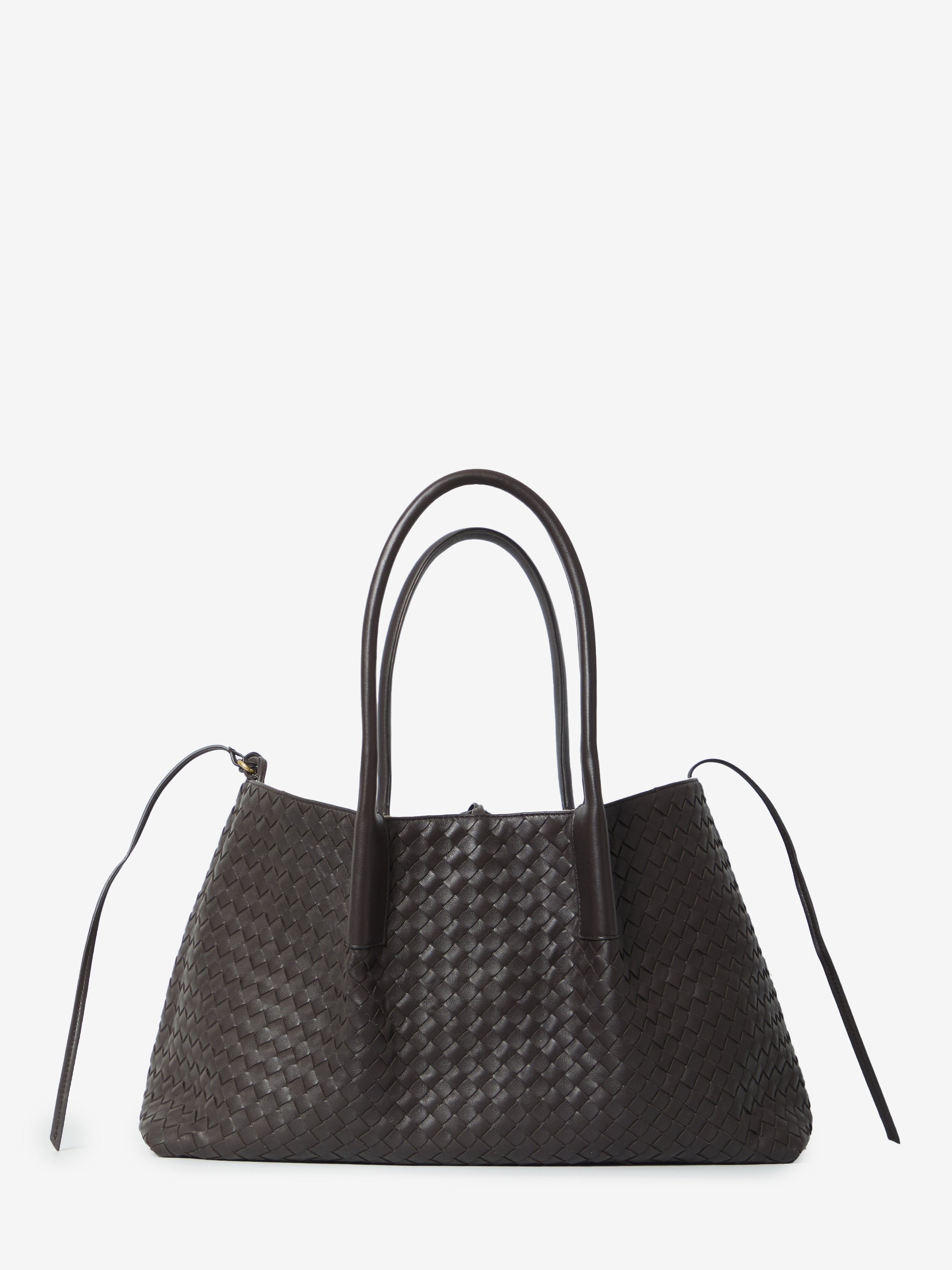 large espresso ecru pinacoteca bag