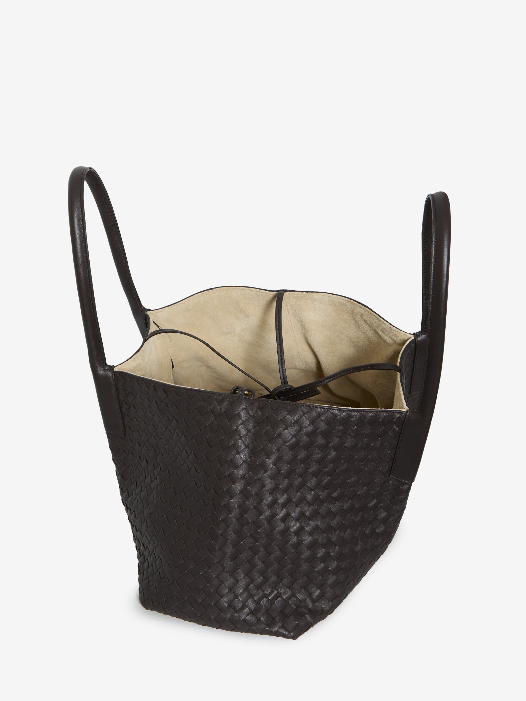 large espresso ecru pinacoteca bag