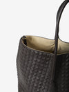 large espresso ecru pinacoteca bag