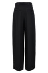marine viscose blend trousers