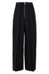 marine viscose blend trousers