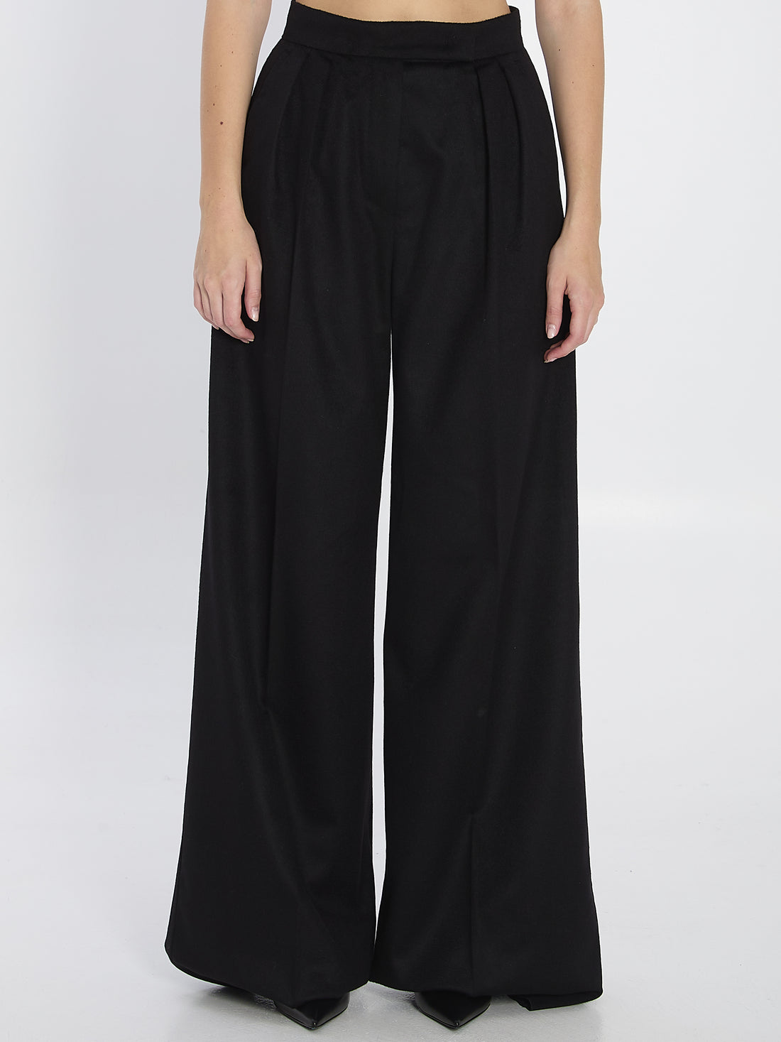 MAX MARA 40 camel flare trousers