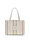 woody loop canvas tote bag