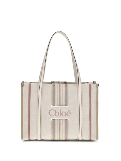 woody loop canvas tote bag