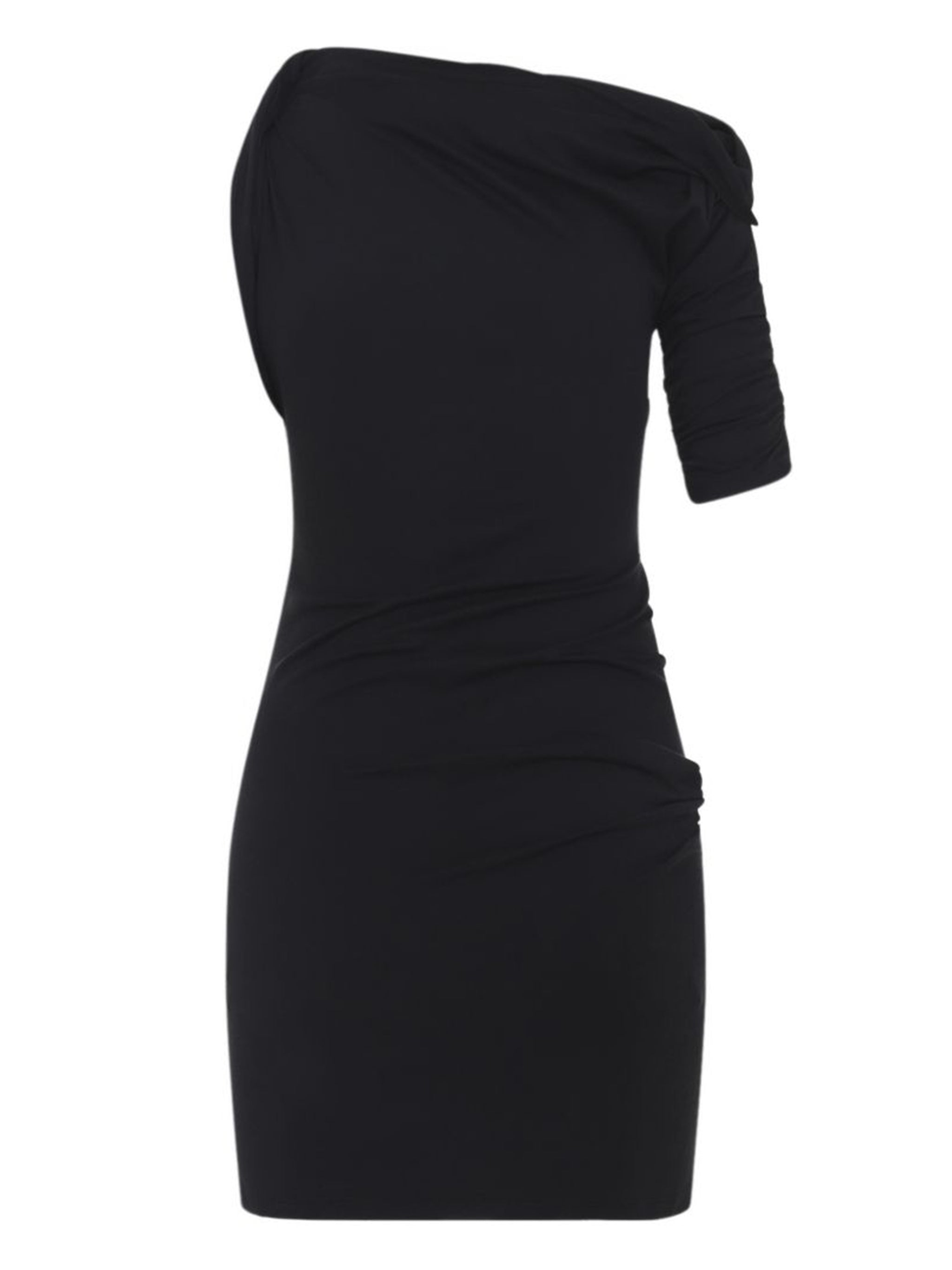 drapeado mini dress