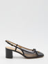 VALENTINO GARAVANI 36 black valet du roi slingback pumps