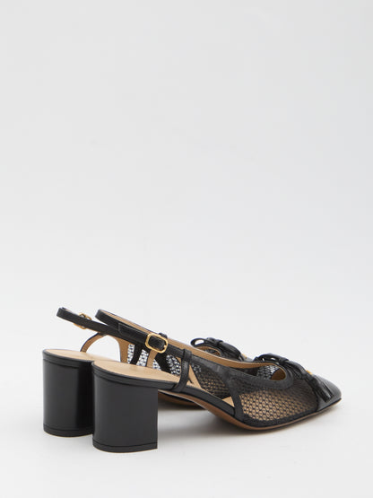 VALENTINO GARAVANI 36 black valet du roi slingback pumps