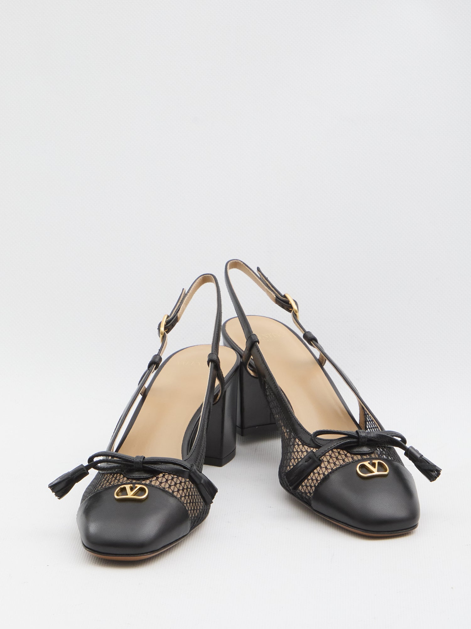 VALENTINO GARAVANI 36 black valet du roi slingback pumps