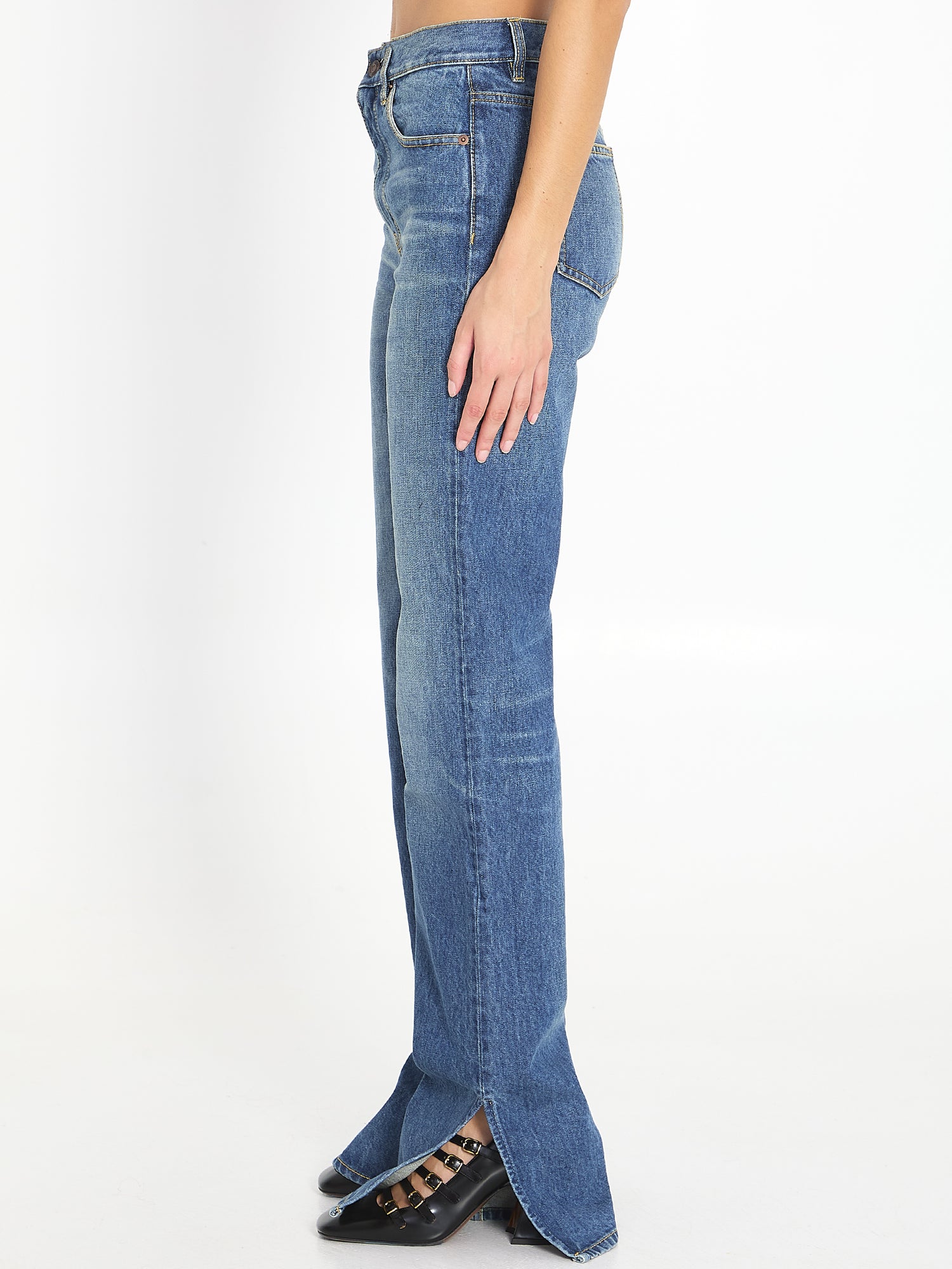CHLOE 25 straight-leg denim jeans