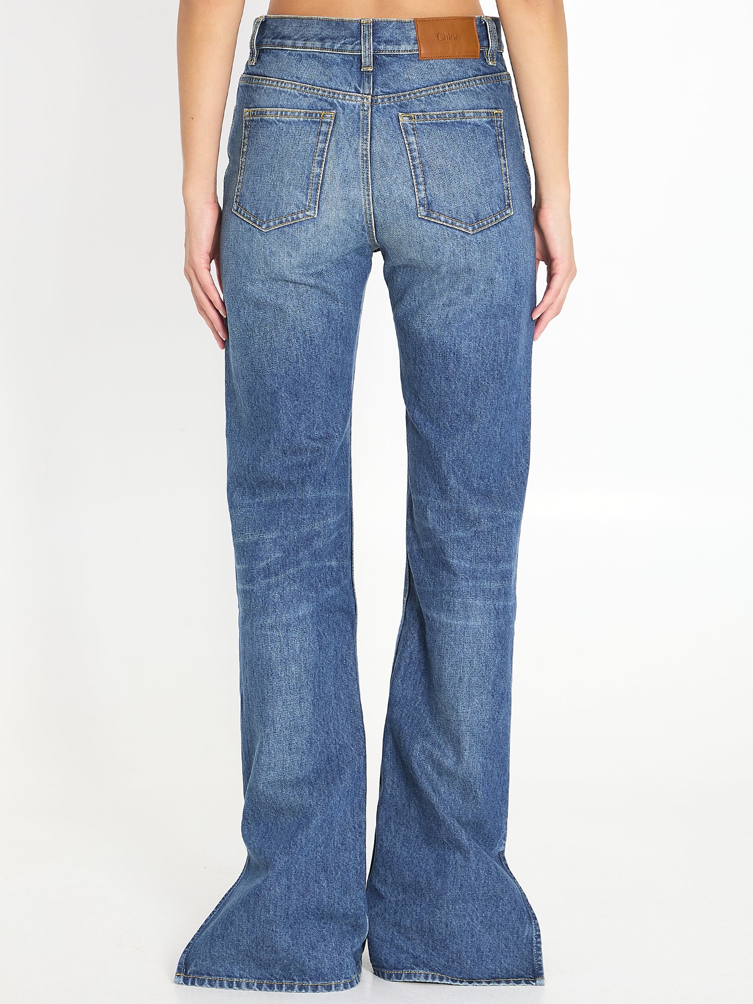 CHLOE 25 straight-leg denim jeans