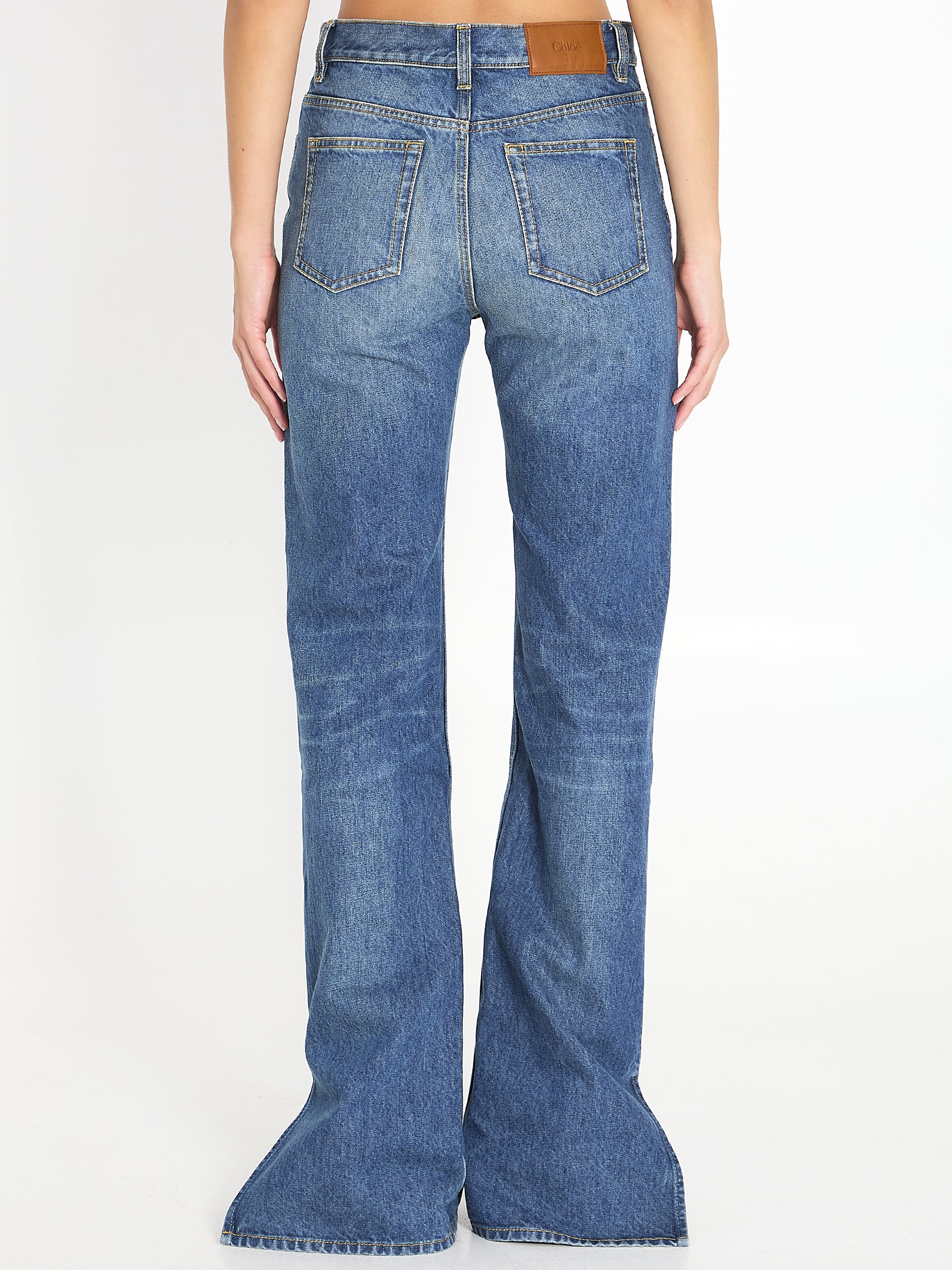 CHLOE 25 straight-leg denim jeans