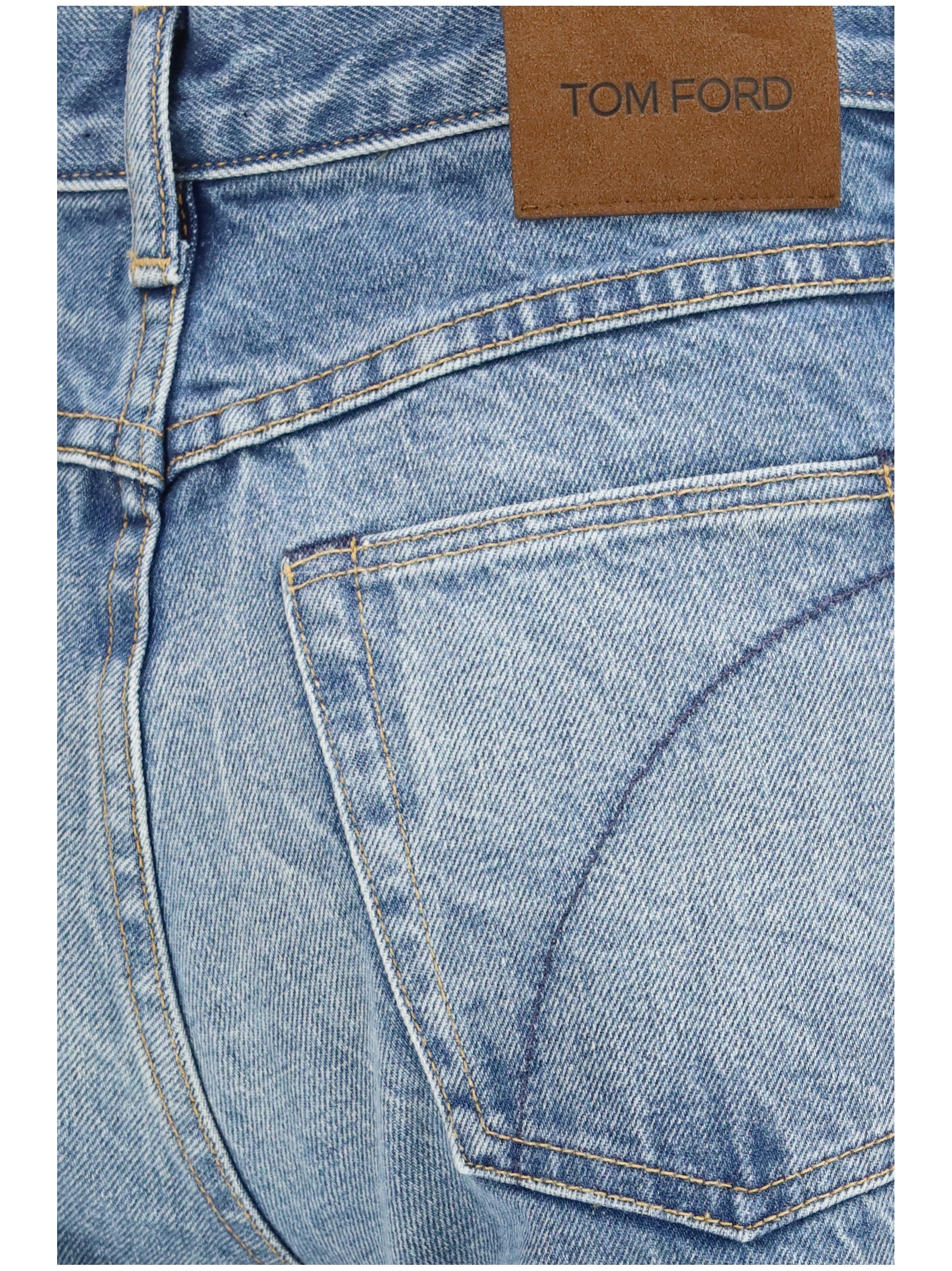 washed denim cigarette jeans