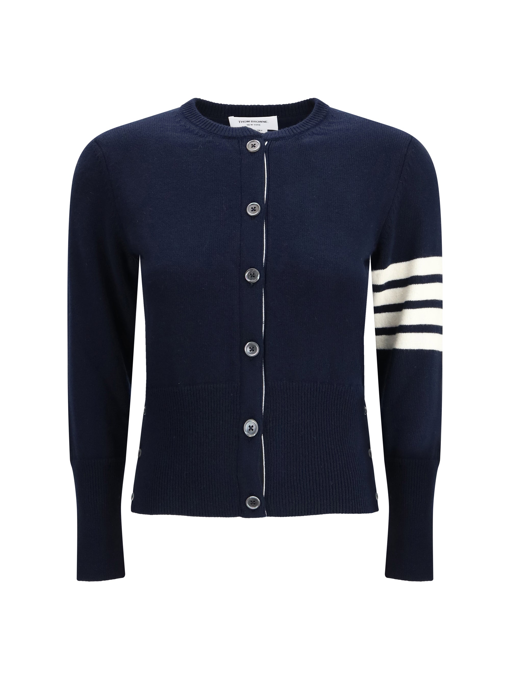 THOM BROWNE 38 virgin wool cardigan
