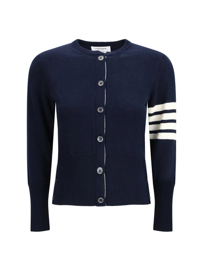 THOM BROWNE 38 virgin wool cardigan