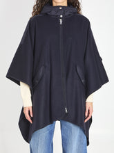 MONCLER OS wool and nylon cape